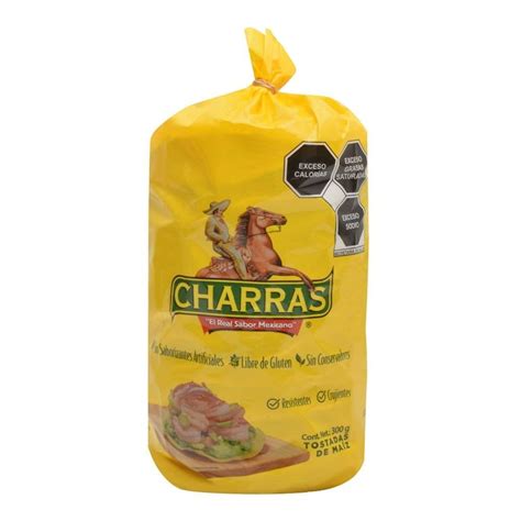 Tostadas Charras de maíz onduladas 300 g Walmart