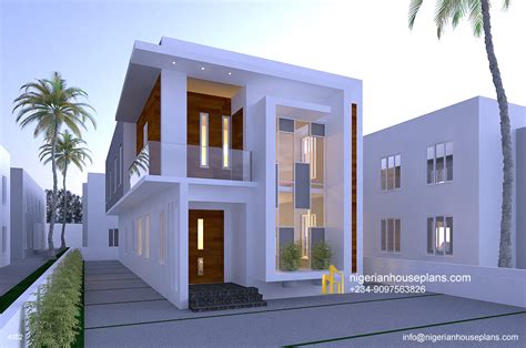 Bedroom Duplex Ref Nigerian House Plans