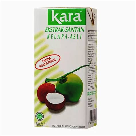 Kara Santan Kelapa Kara Coconut Milk 1L Shopee Malaysia