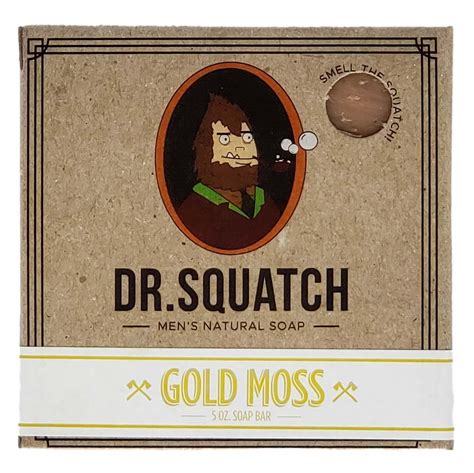 Dr Squatch All Natural Bar Soap For Men With Zero Grit Gold Moss