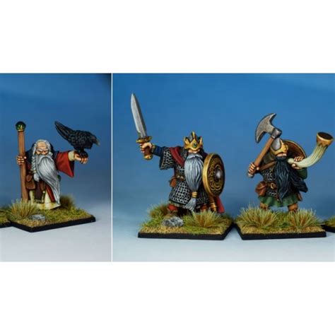 Oathmark Dwarf Infantry King Wizard Musician Metal