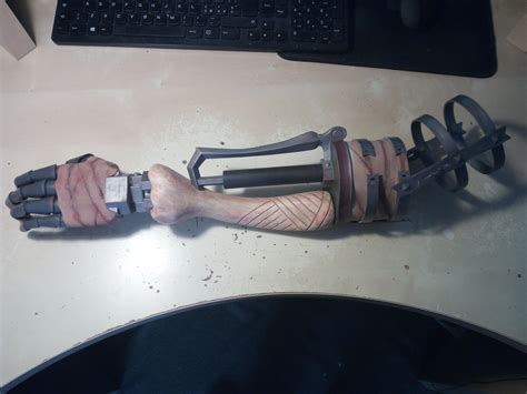 Fully 3d printed prosthetic arm from Sekiro I have been working on for a while : r/3Dprinting