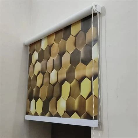 PVC Printed Roller Blind Brown At Rs 90 Sq Ft In Lucknow ID