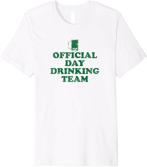 Amazon Official Day Drinking Team Funny Distressed Premium T Shirt