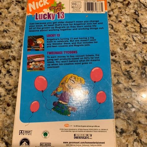 Nickelodeon | Media | All Grown Up Lucky 3 Vhs | Poshmark