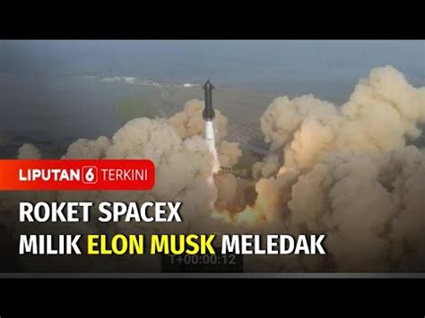 Roket Spacex Milik Elon Musk Meledak Saat Peluncuran Uji Coba Youtube