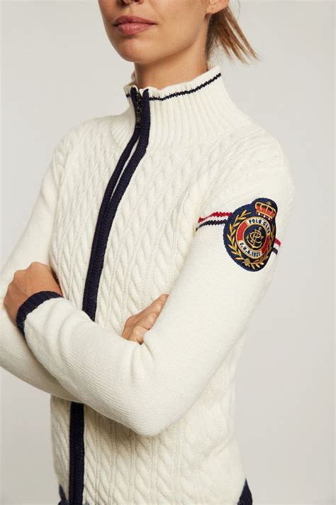Cárdigan crudo de inspiración náutica Polo club Nude cardigans Polo