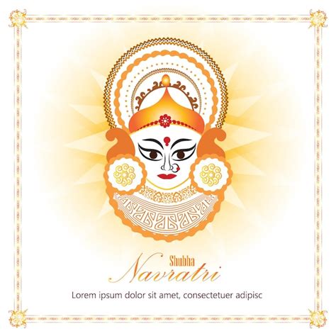 Premium Vector Goddess Durga Vector Durga Puja And Happy Navratri