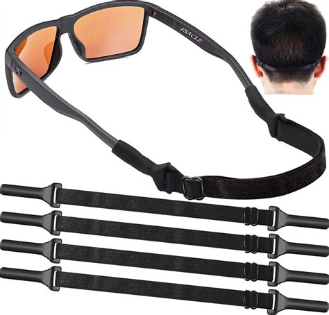 KSACLE Adjustable Glasses Strap Upgrade 4 Pack No Tail Eyeglass