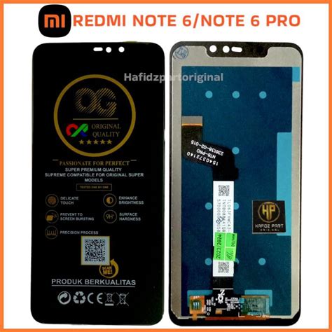 Jual Lcd Touchscreen Xiaomi Redmi Note 6 6 Pro FULLSET Shopee Indonesia