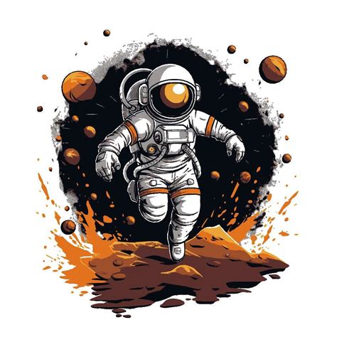 Free Astronaut Walking In Space Clipart Svg K40 Laser Cutter