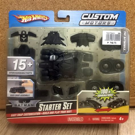 Hot Wheels 2009 Custom Motors Starter Set Batman Batmobile Tumbler