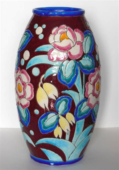 Charles Catteau for Boch Frères Keramis Art Deco vase Catawiki