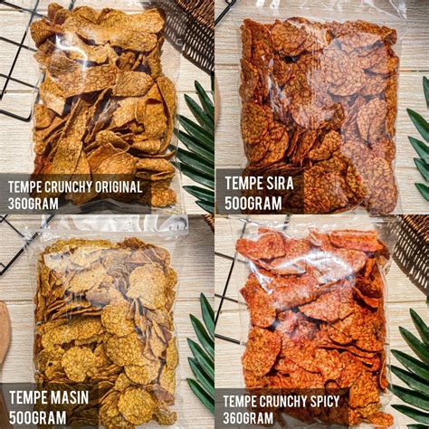 Kerepek Tempe Tempeh Original Dan Bersira Shopee Malaysia