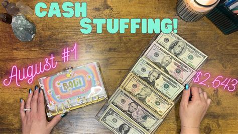 Cash Stuffing August Check Zero Based Budget Cash