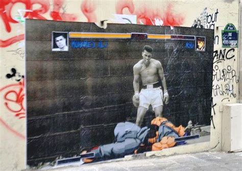 Graffitis de Muhammad Ali siempre será recordado como un boxeador de