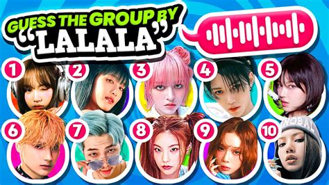 Guess The Group By The Lalalala Multiple Choice Quiz Guess The