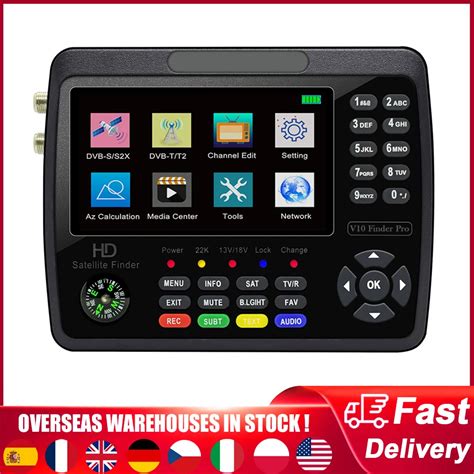 V10 Pro Satellite Finder HD TV Signal Finder DVB S S2 S2X T T2 COMBO H