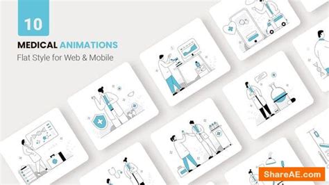 Videohive Medical Health Animations Flat Concept Free After Effects