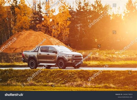 Modern Utility Pickup Truck Your Off-road Stock Photo 2434173013 ...