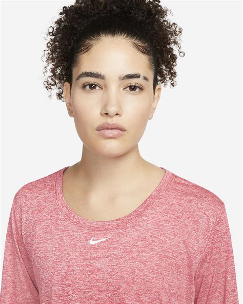 Nike Dri Fit One Womens Standard Fit Long Sleeve Top Nike Ie