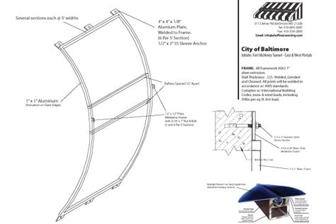 Fort McHenry Tunnel Signs | A. Hoffman Awning Co