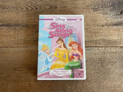 Disney Princess DVD Sing Along Songs Once Upon A Dream Etsy