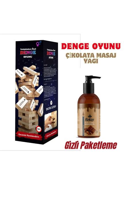 Rekze Erotik Denge SEX Oyunu 120ml Çikolatalı Yenilebilir Masaj