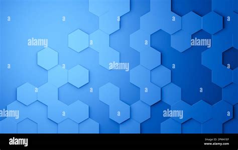 Hexagonal Background Blue Hexagons Abstract Futuristic Geometric