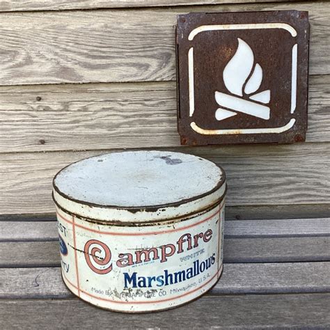 Vintage Haul Campfire Marshmallow Tin