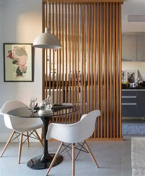 Wooden Slat Wall Divider Wall Design Ideas