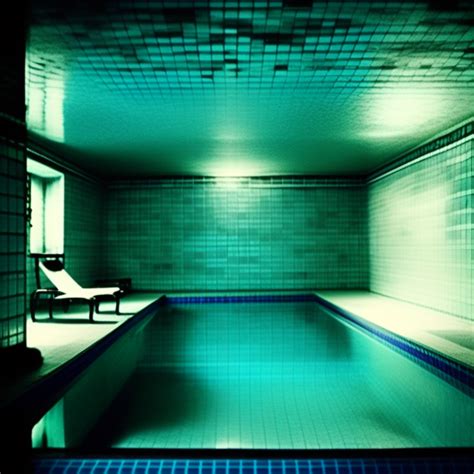 KREA AI The Swimming Pool Rooms Eerie Liminal Space Tiled