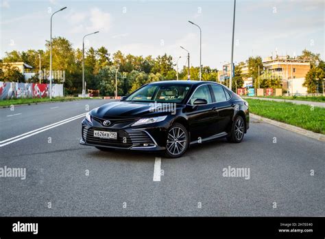 Moscow Russia August 15 2021 Toyota Camry Xv70 A Mid Size Sedan