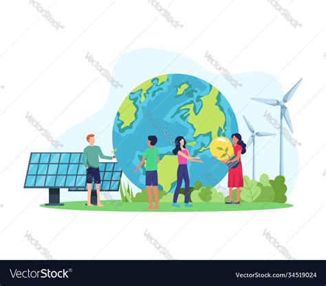 Clean Energy Concept Royalty Free Vector Image