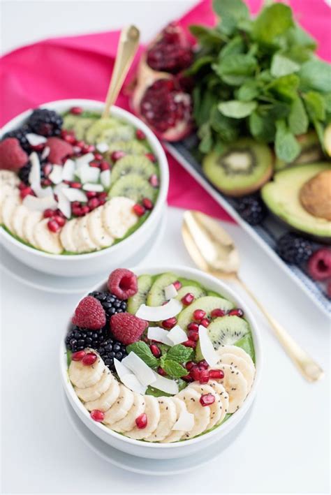 Green Superfood Smoothie Bowls Recipe Superfood Smoothie Bowl Superfood Smoothie Smoothie Bowl