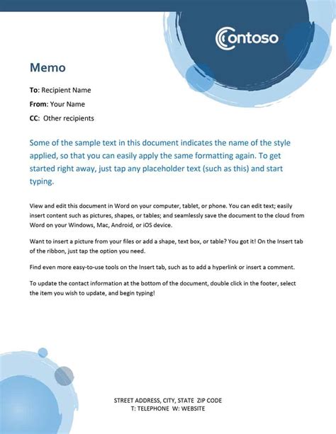 15 Memo Templates Formats And Examples Word Excel Formats