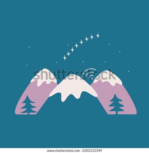 Starlink Satellites Train Night Sky Vector Stock Vector (Royalty Free ...