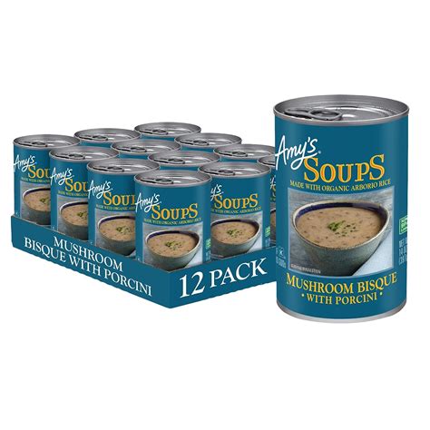 Amazon Amy S Soup Mushroom Bisque Soup With Porcini Gluten Free