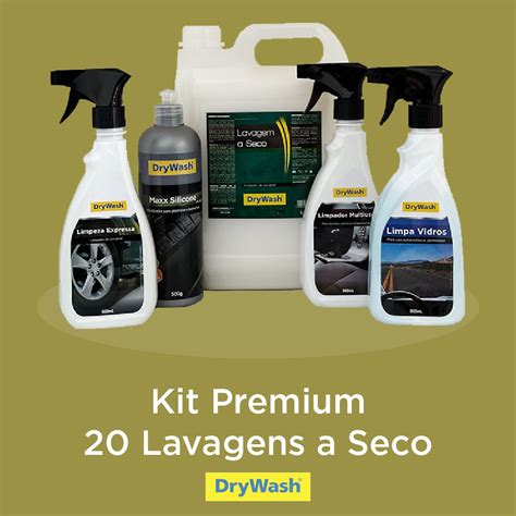 Kit Premium 20 Lavagens A Seco DryWash