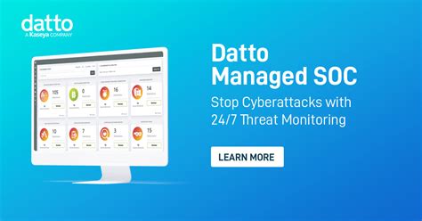 Managed Soc For Msps Datto Security Operation Center