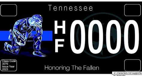 Tennessee License Plates To Honor Fallen Officers Officially Launch