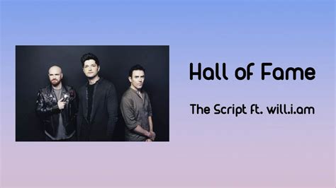 The Script Hall Of Fame Ft Will I Am Lyrics YouTube