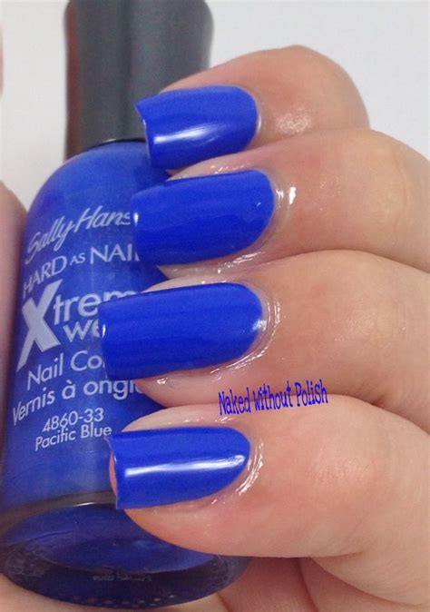 Sally Hansen Xtreme Wear Coral Reef And Pacific Blue Edited Naked Without Polish