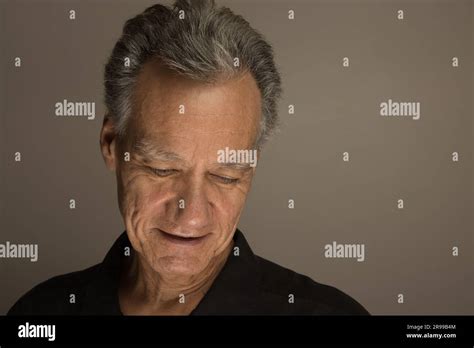 Portrait Of A Mature Man With Graying Hair Stock Photo Alamy
