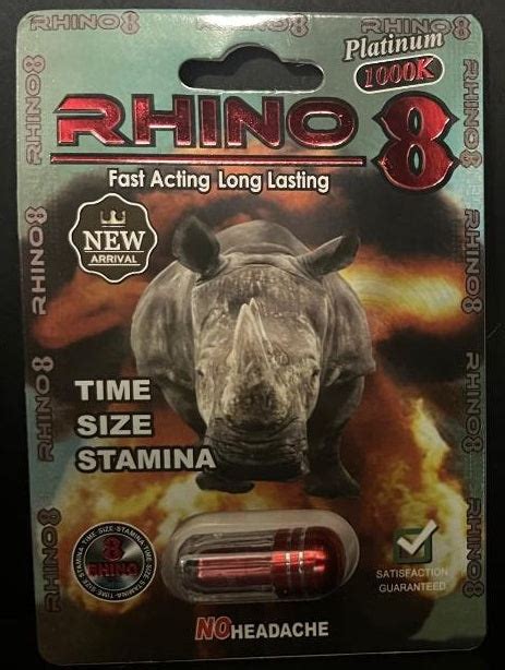 Rhino 8 Platinum 1000k Male Enhancement Lockout Supplements