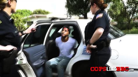 Busty MILF Officer Is Riding A Huge Black Cock Today