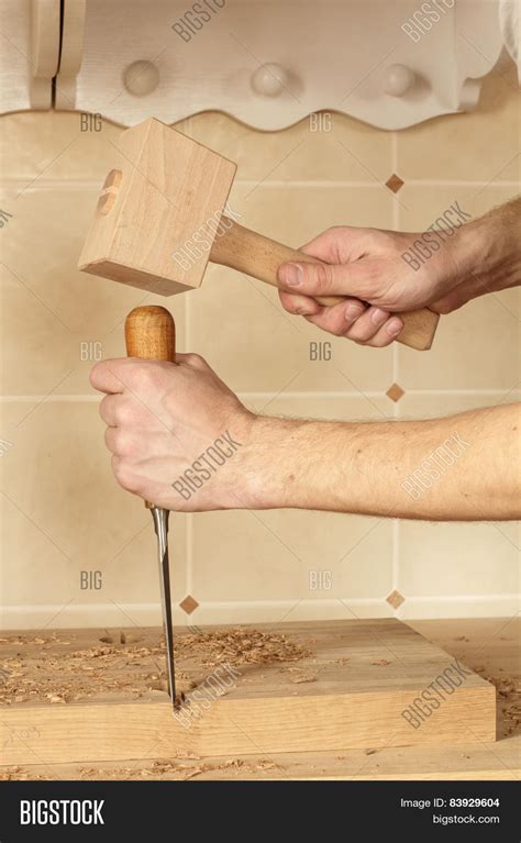 Chisel Mallet Hands Image And Photo Free Trial Bigstock