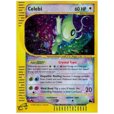 Buy Pokemon TCG Celebi E Card Skyridge Rare Secret 145 144 TCGVee UK