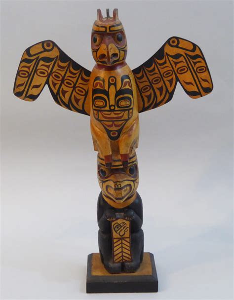 Native American Totem Pole 1940s ⋆ Copper Shield Tribal Art