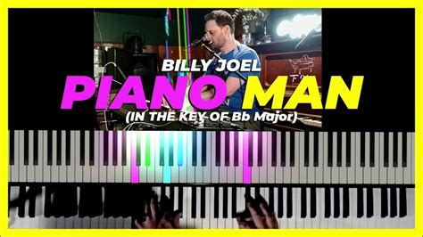 Piano Man Billy Joel Piano Accompaniment Tutorial Singalong With